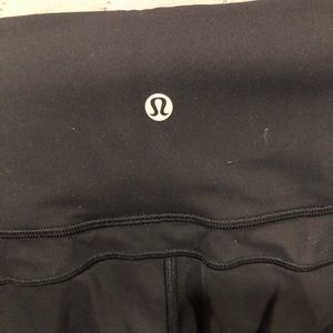 Three pair Lululemon leggings, washed delicate